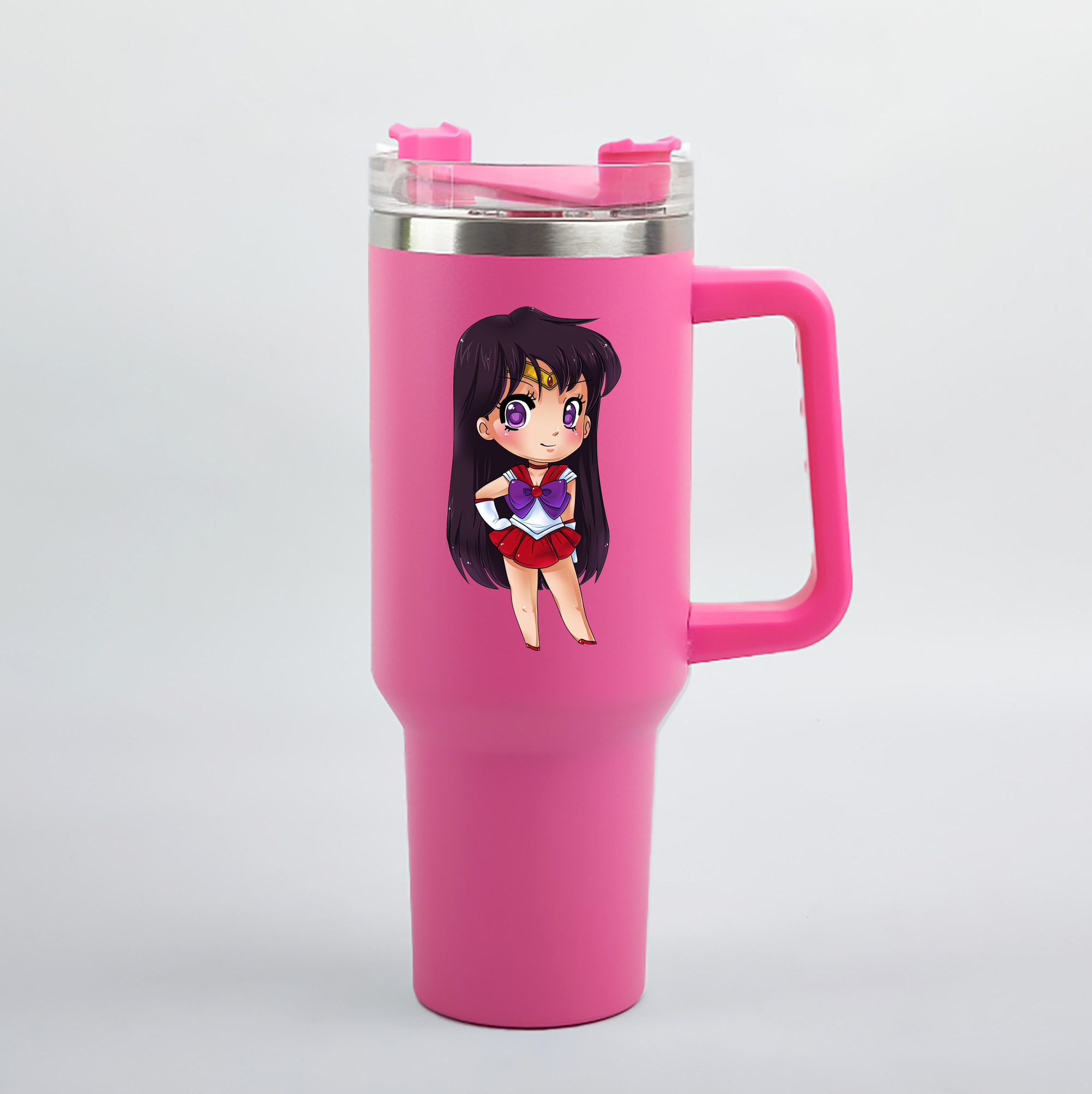 （画像用） 美少女戦士セーラームーン 火野レイ ひの レイ Sailor Moon Hino Rei （セーラーマーズ,Sailor Mars） 1200mL車用タンブラー（カラープリント）